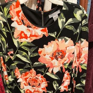 Floral midi dress. Size M. H&M.